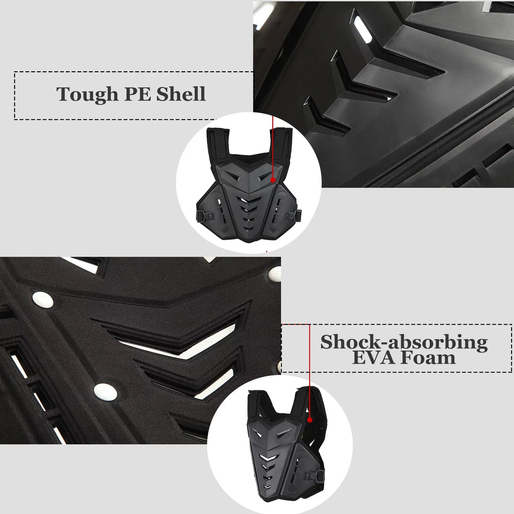 Back Motocross Armor Bike Vest for Protective Riding & Andoer