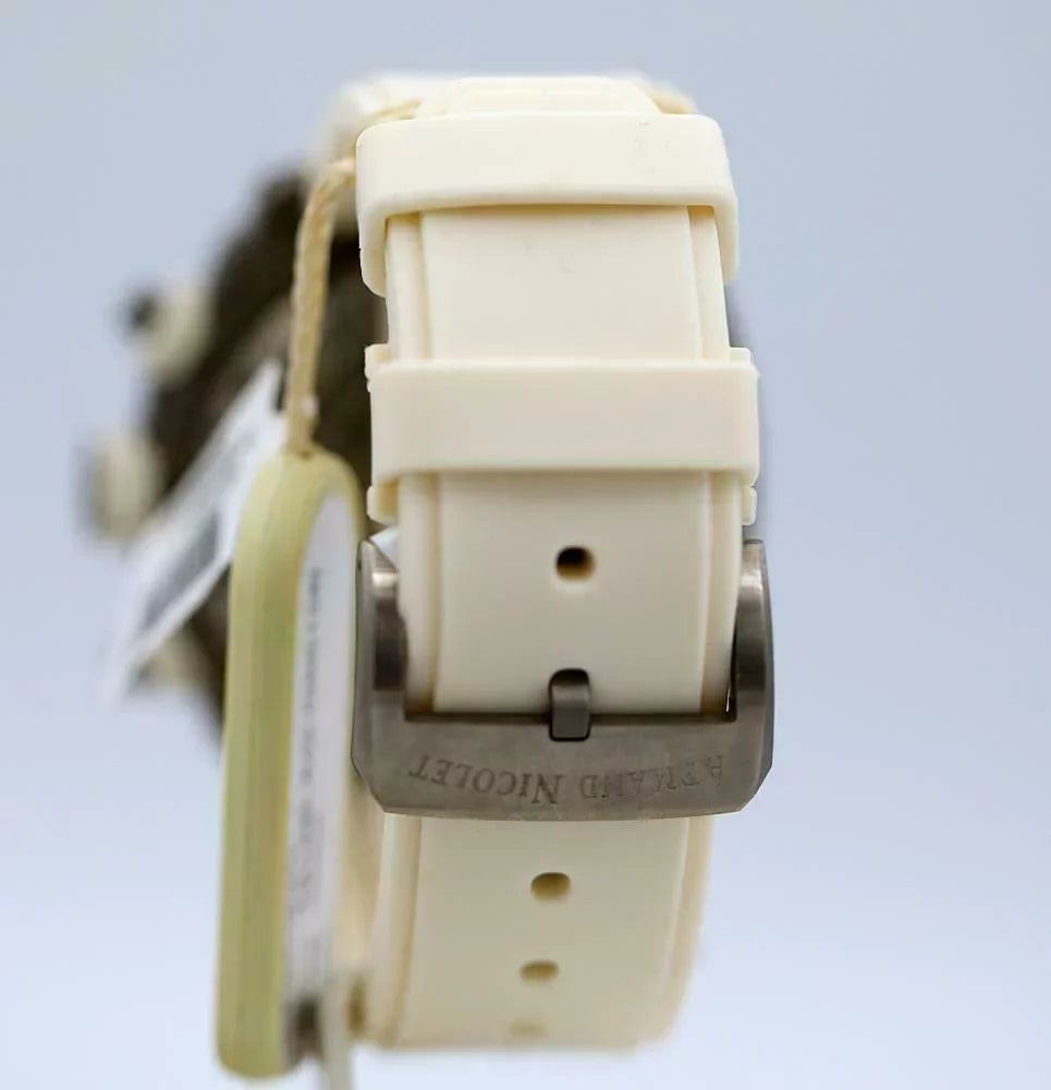 Stainless Nicolet Watch Ivory Armand Rubber Men's Steel Automatic T616B-AG-9610B