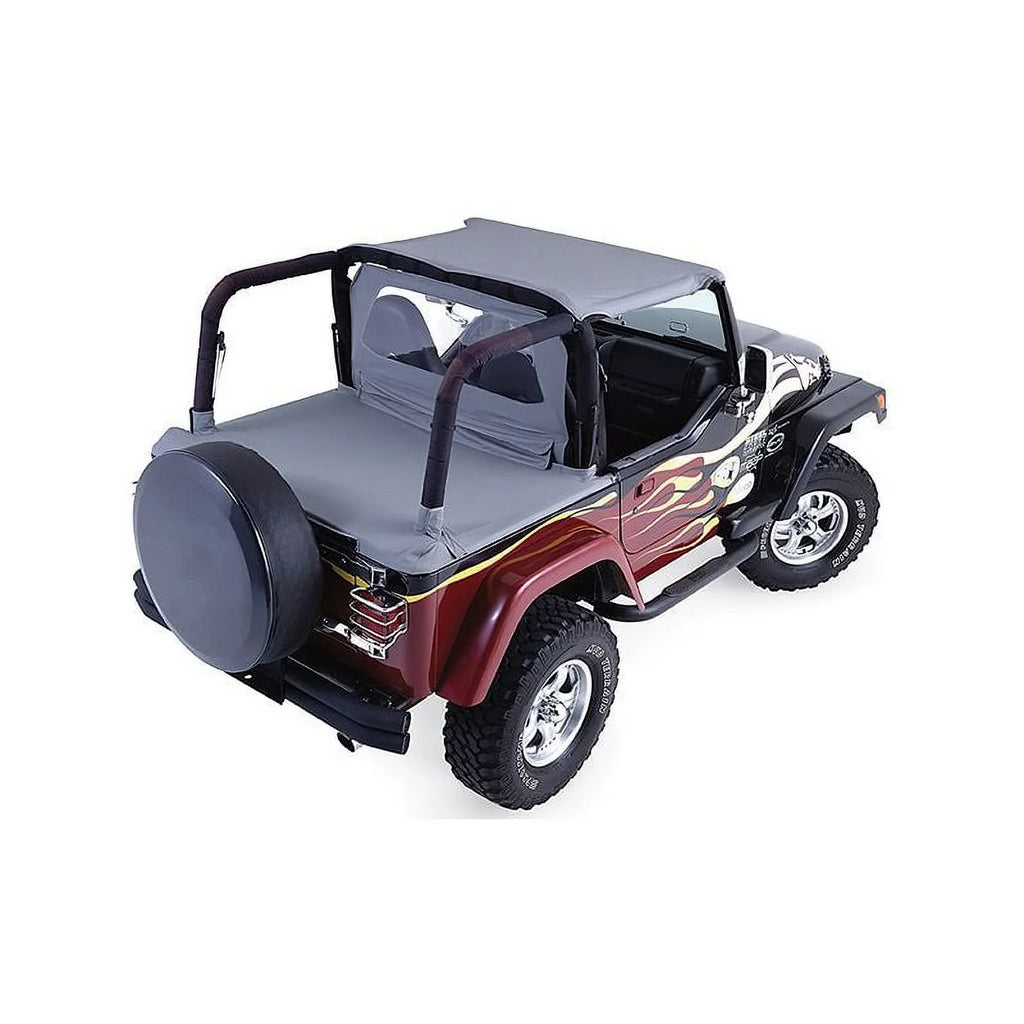 Tonneau Black Rampage 721015 Wrangler Denim YJ, Cover RealTruck For Jeep 1992-1995 by