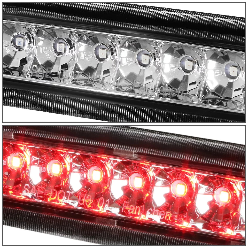 Tail 07 4Runner 2009 to For 04 05 DNA 06 Stop 3BL-4RUNNER03-LED-CH Toyota Motoring Lamp Rear 2003 3rd Housing Light 08 LED N210 Chrome Brake Third