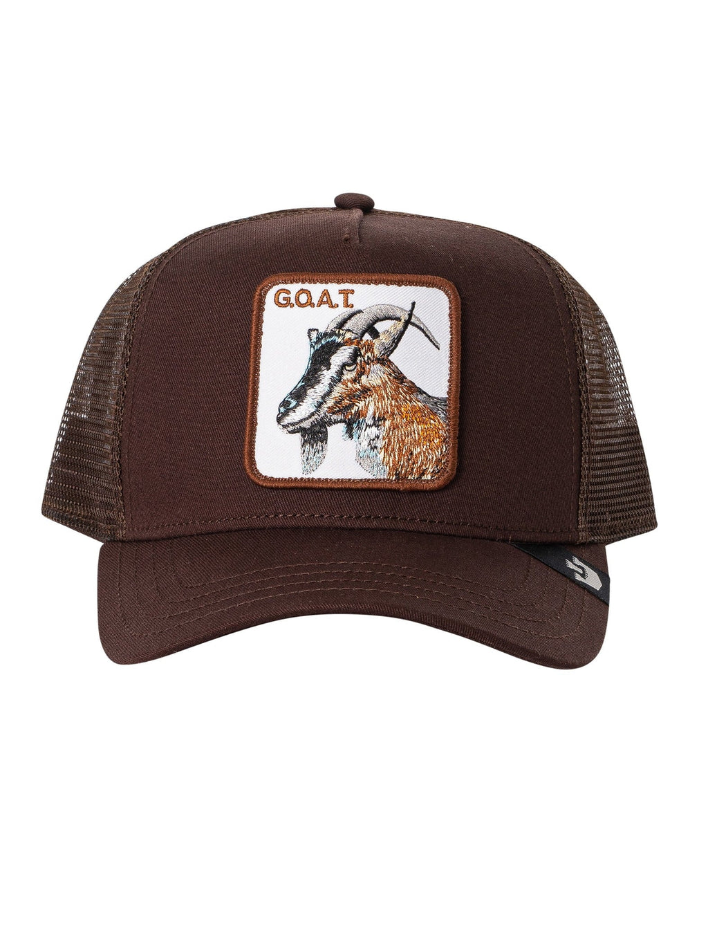 The Bros. Trucker Cap, Brown Goorin Goat