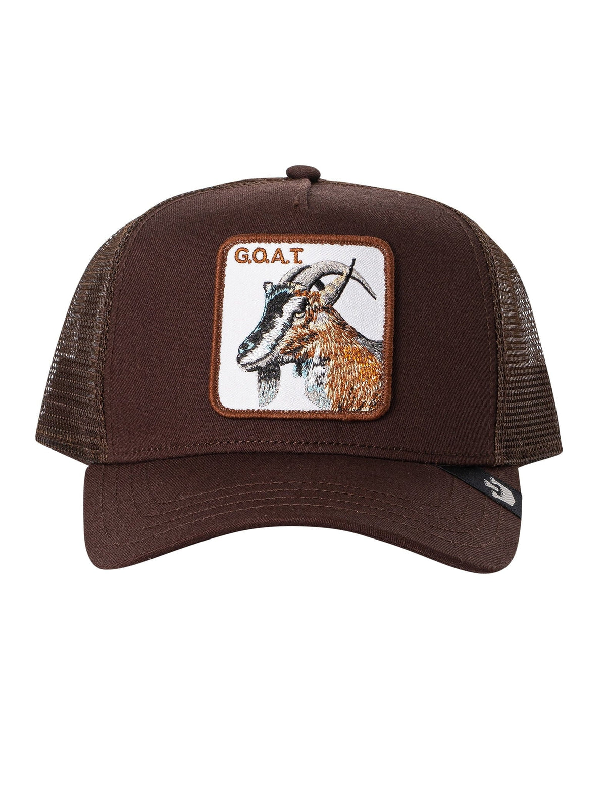 The Bros. Trucker Cap, Brown Goorin Goat