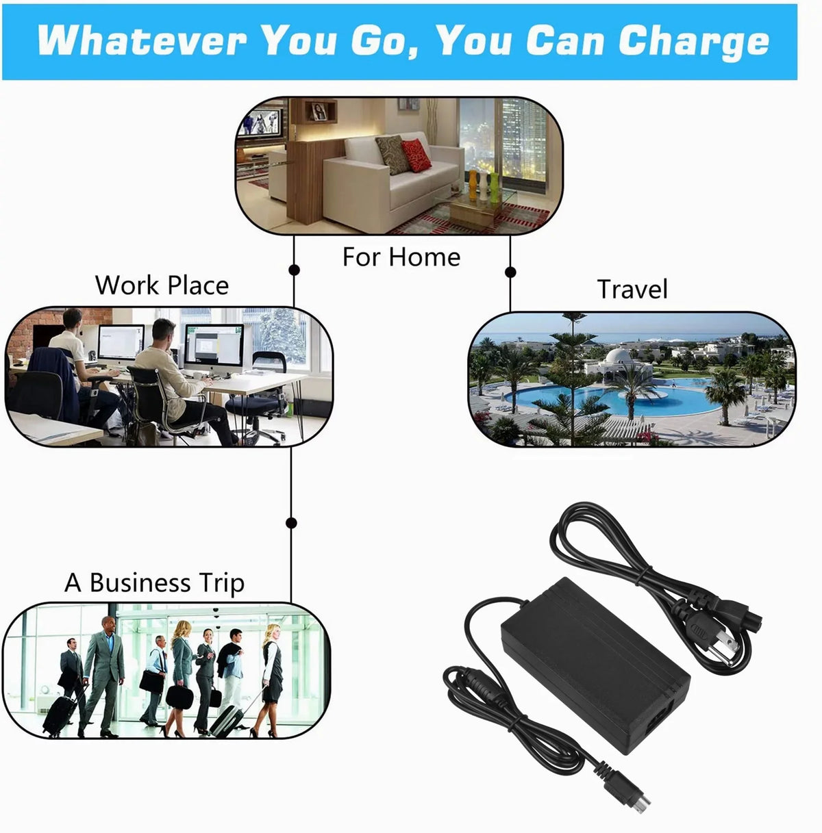 Adapter Harman HMH201 Replacement Charger Power for II KONKIN System Kardon BOO Compatible AC Speaker Soundstick