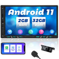 Inch 7 G+G 11 Core Android Screen Stereo Radio Backup Car with Carplay Din Touch Car Camera IPS Navigation Mirrorlink Double WiFi Bluetooth Octa Auto Wireless Android GPS DSP