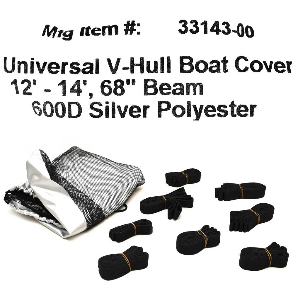'- Trailerable 68 Inch V-Hull 33143-00 Cover 12 Covermate FT 14 | Boat Beam