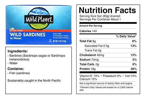 Planet - Sardines Of 4.375 12 - liquid Wild In Oz. Case