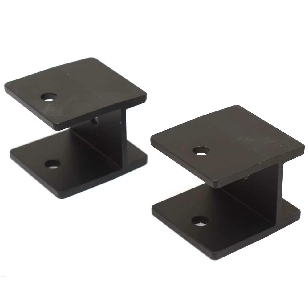 Harbor 99-001523B Black Bimini Aluminum Misty Boat (Pair) | H-Brackets