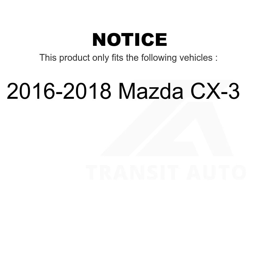 CX-3 Mazda Pads Brake Rear Front KTC-100292 2016-2018 For Ceramic Kit