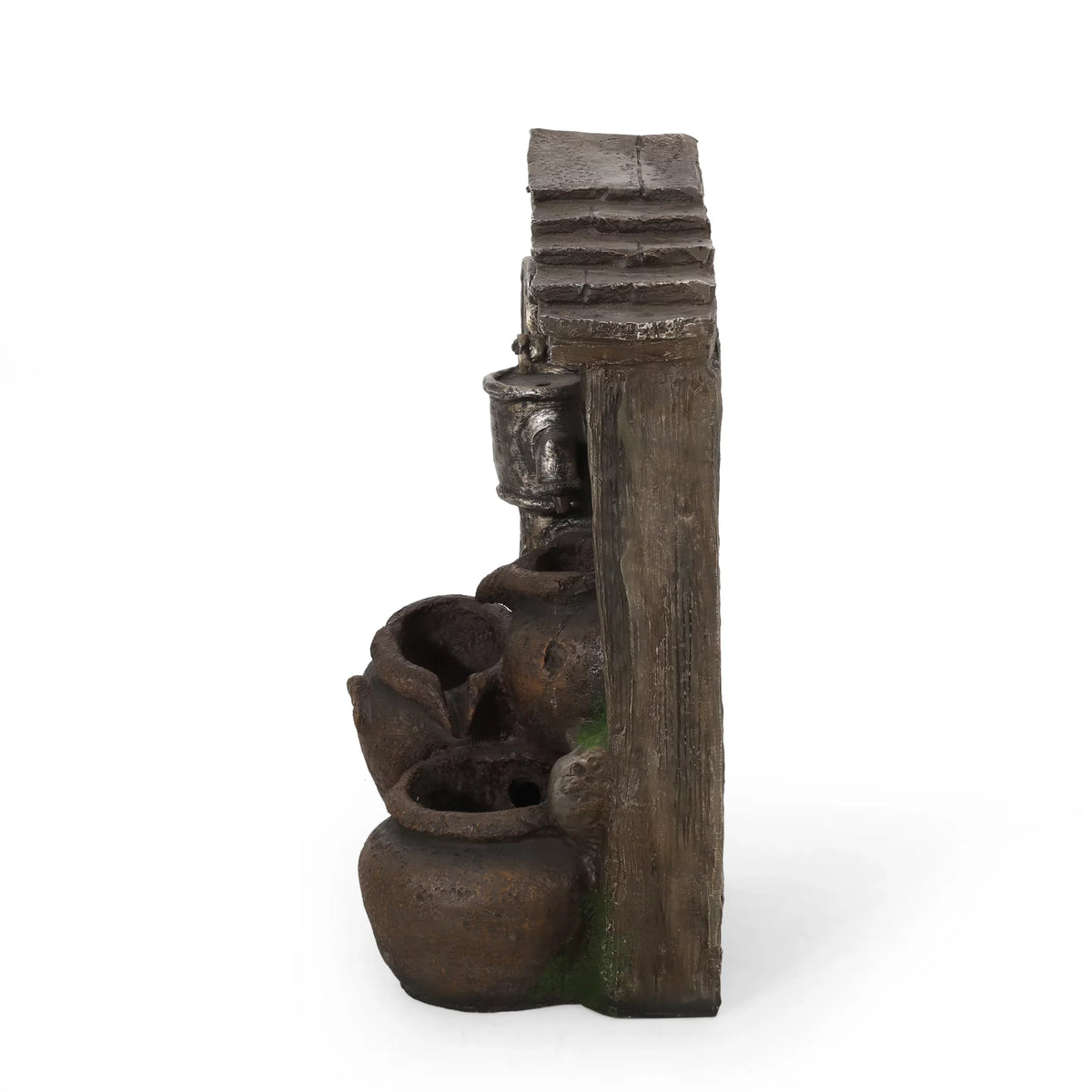 3 Haralson Gray Fountain, Brown Tier and exterior Jar