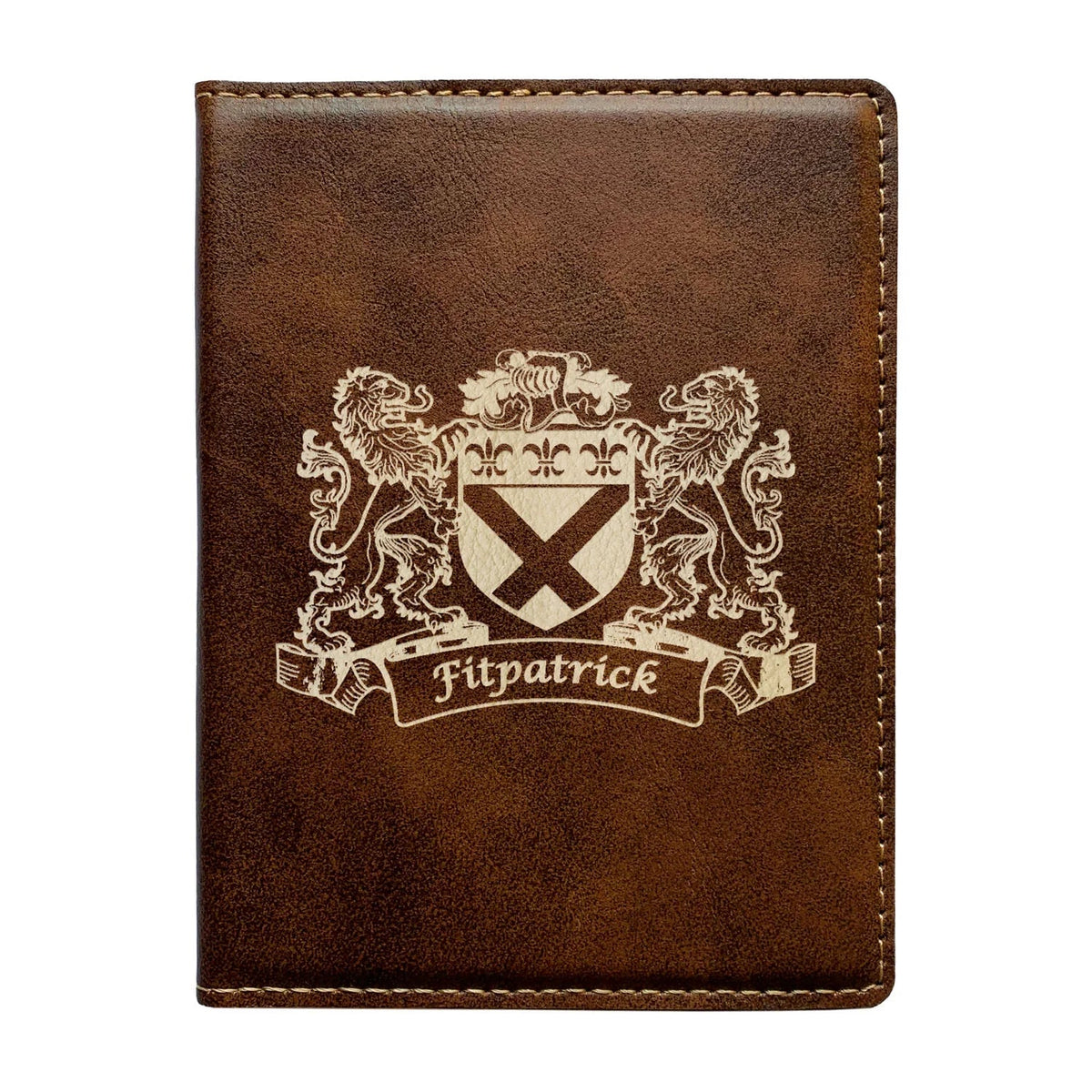 Irish of Wallet Coat Arms Leather Passport Fitzpartick