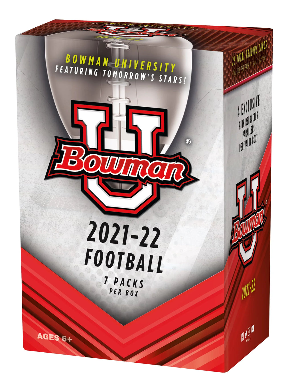 2022 University Bowman Topps Blaster Football Cards Box Trading