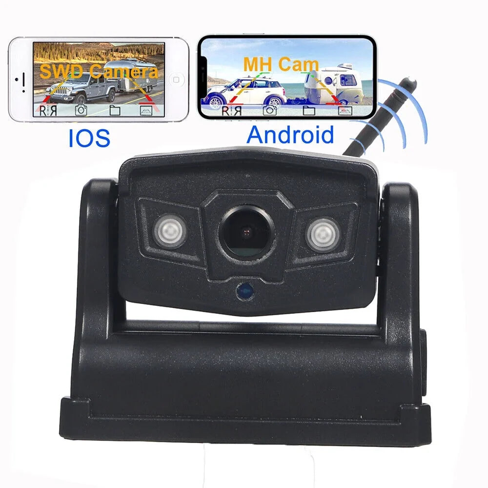 Camera, JahyShow View, Reliable Wireless WiFi 9600mAh Backup Front/Rear Battery Magnetic for