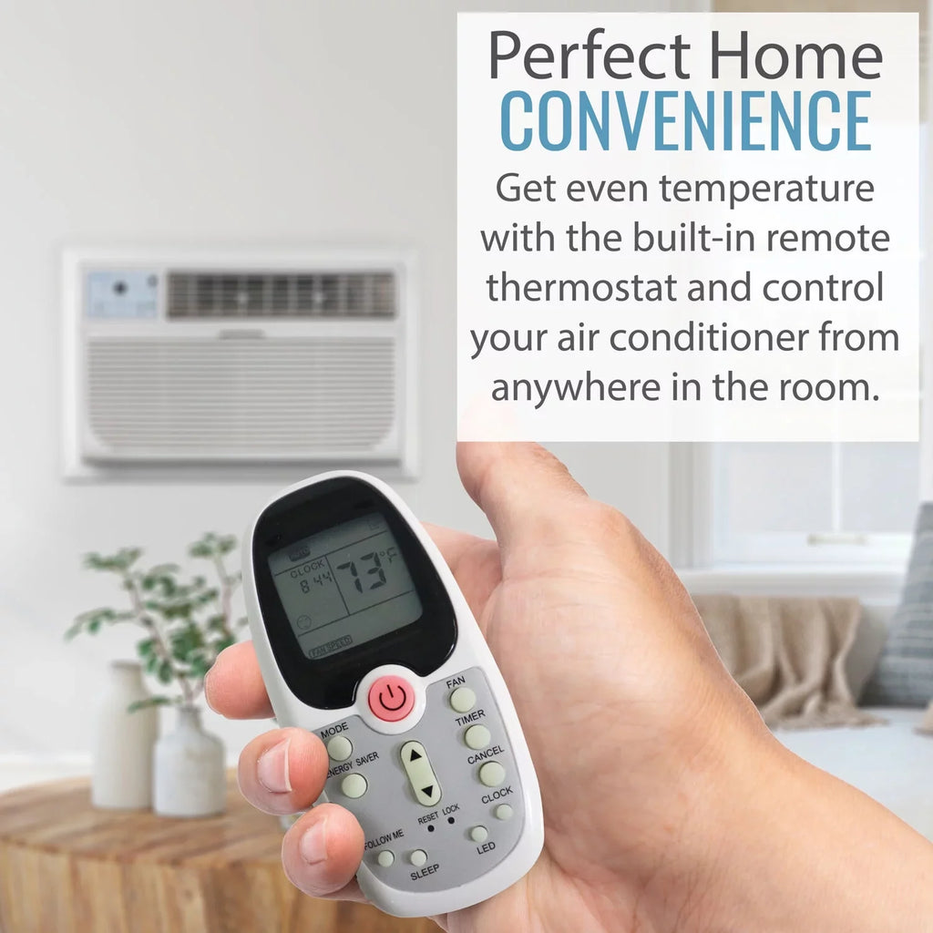 Through-the-Wall Sq. 700 Keystone Ft. Conditioner, White BTU 14,000 Air