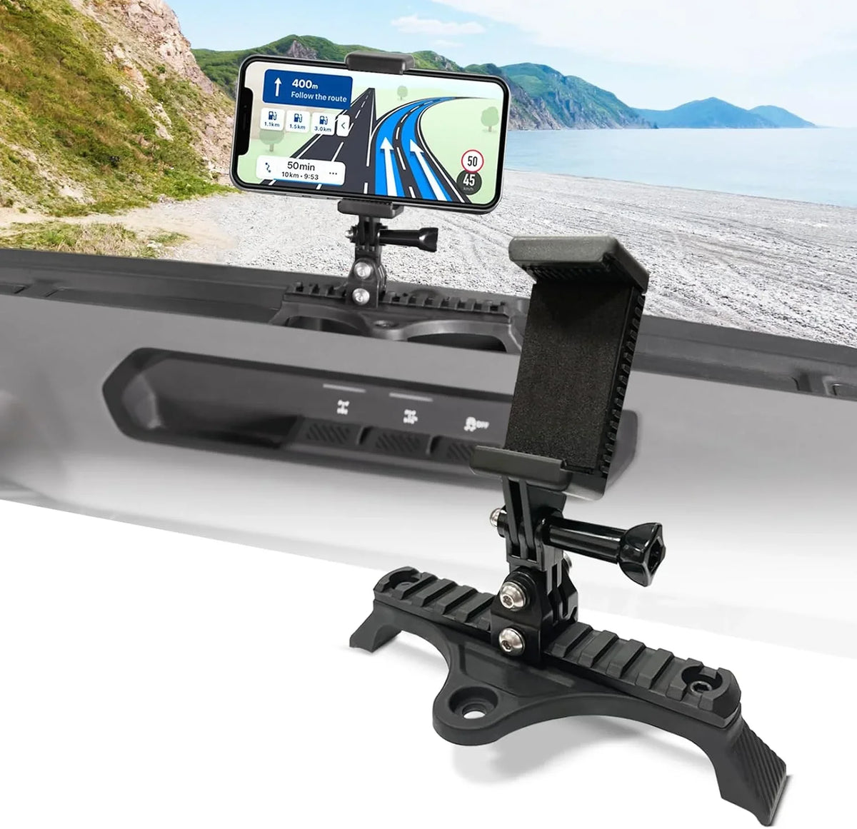 Locking for Action Phone Phone Platform Picatinny Rail Bronco Holder DIY Base with Mount Adapter, Dash