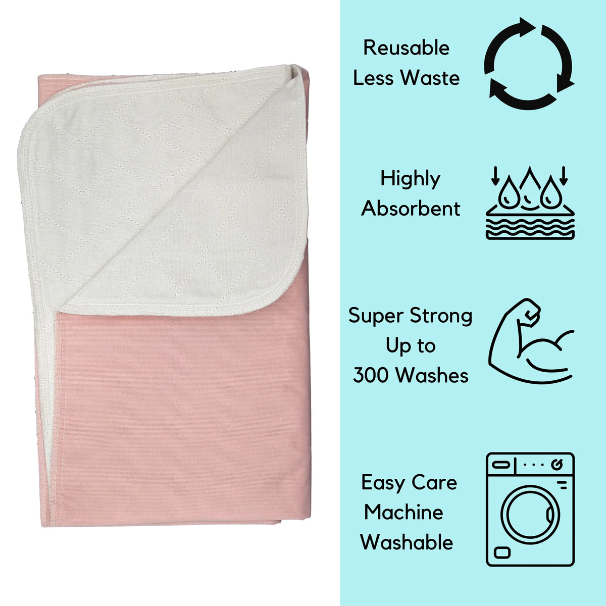 Protection Incontinence Washable Absorbent x Urinary 34 - Bed Underpad Pack Pad 36 4