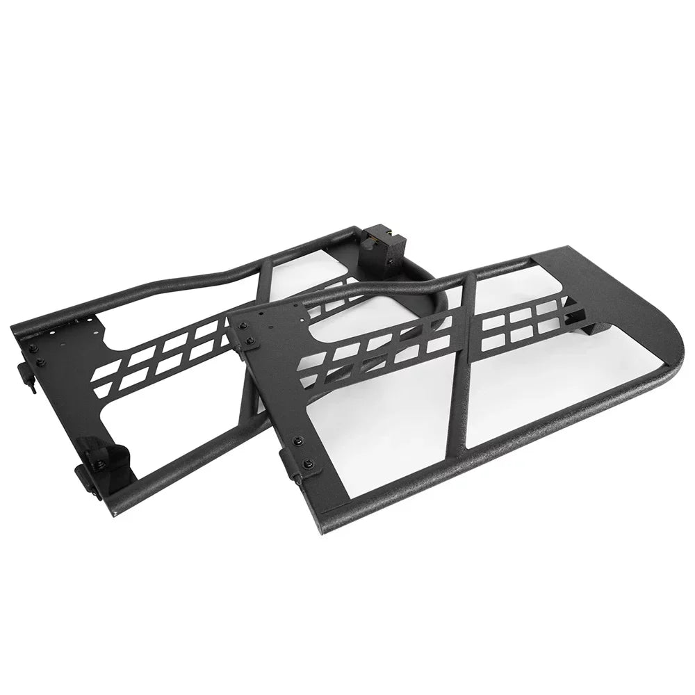 Guards Tubular Road JL Door Black 2018-2023 2-Door Hooke Wrangler Steel Half Frame Jeep Fit