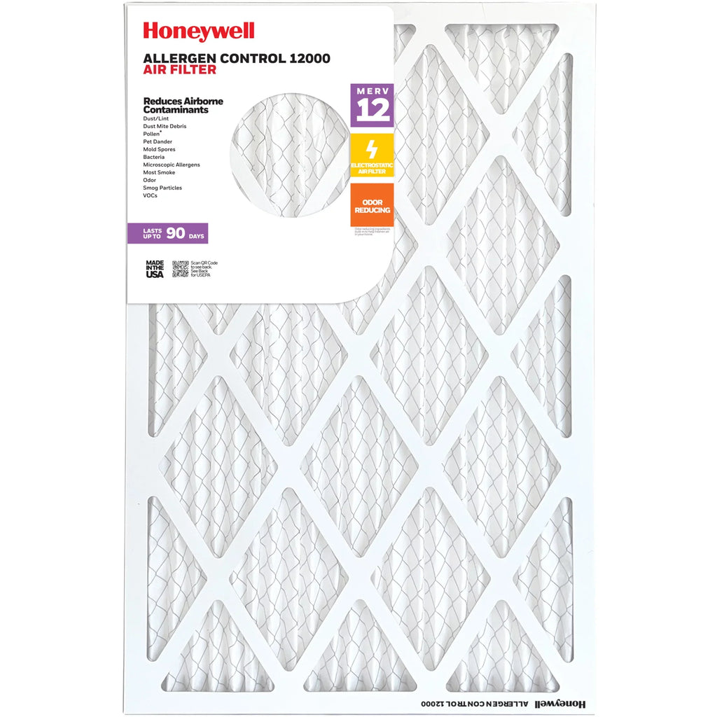 Furnace Air 14x20x1 12 12 MERV HVAC Pack Honeywell Filter- Pleated