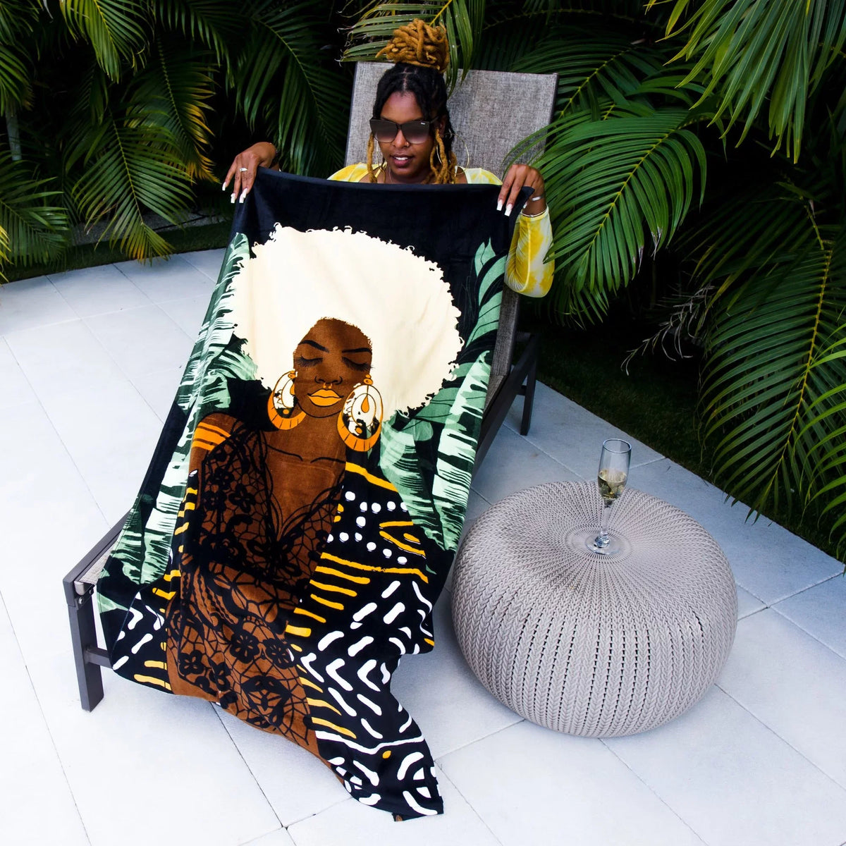 Large for Plush Cotton 30" Ziggy 1 60", Beach x Women, Fro Towel My Piece Pardon