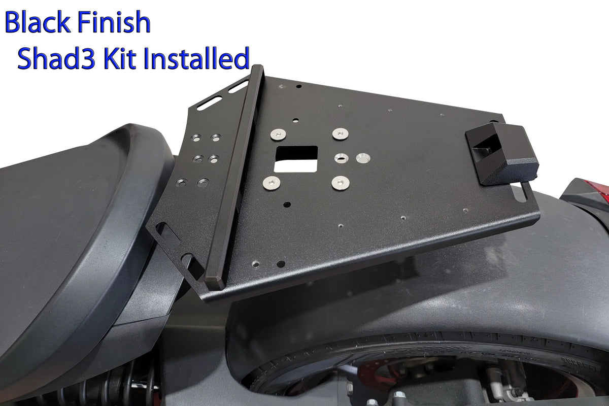 installed Large Shad Ryker Am Kit NO NEEDED. MOUNT MAX Black Rack Luggage Cases Can