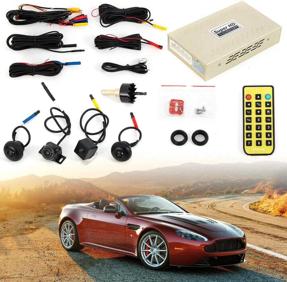 parking TFCFL monitoring DVR Bird Camera 360 Surround System Backup Record View Car