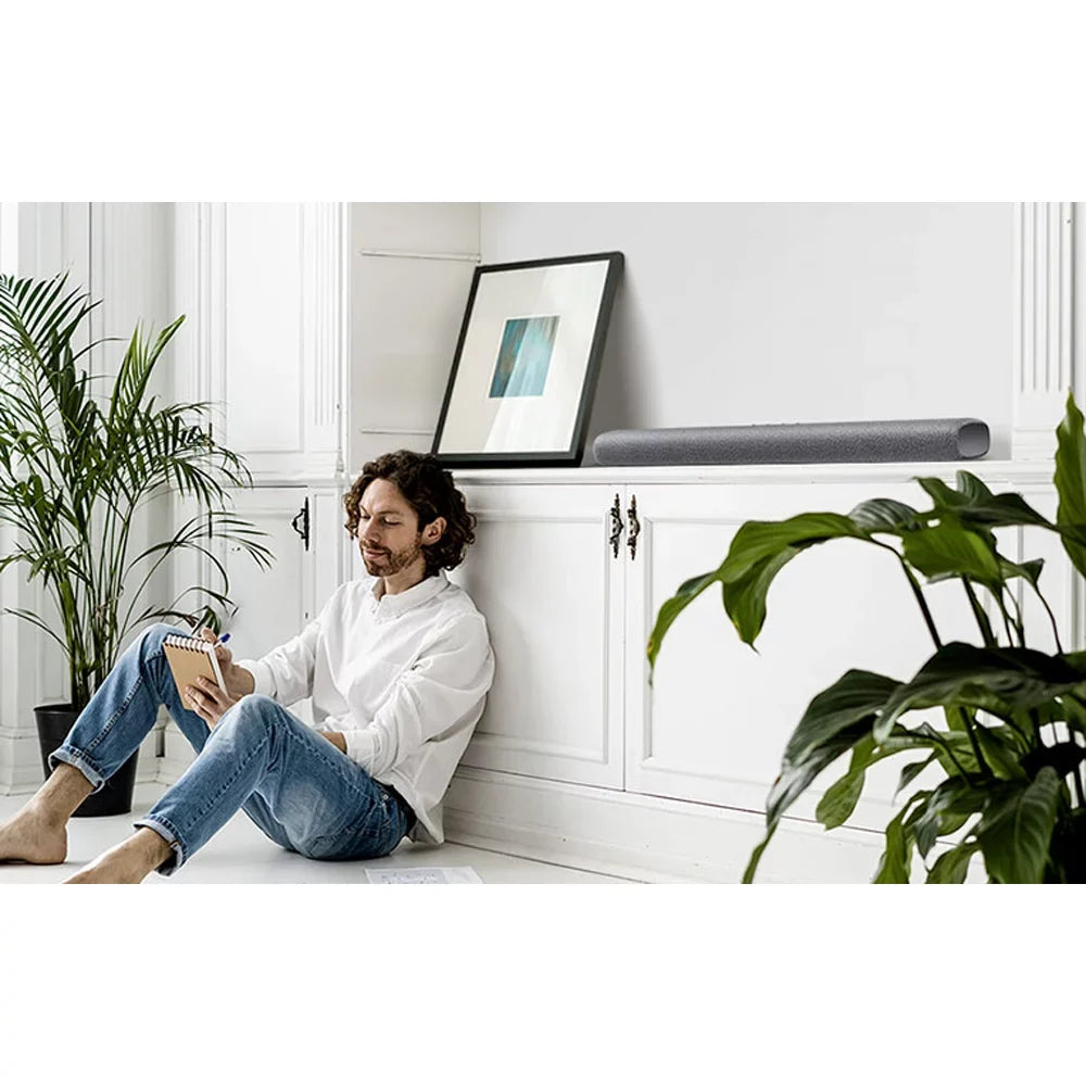 in Adaptive DTS Bluetooth Sound Deep Design, Center with HW-S50A - Connection, Built Premium Virtual:X, Lite, Multi Dolby 2021, Atmos, 3.0ch Soundbar (Open Gray Speaker, Box)