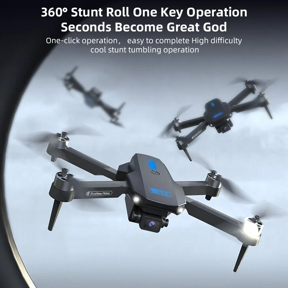 Drone HD Camera RC Quadcopter, E88Max 4K - FPV, Range Long WiFi AirMaster JahyShow Foldable -