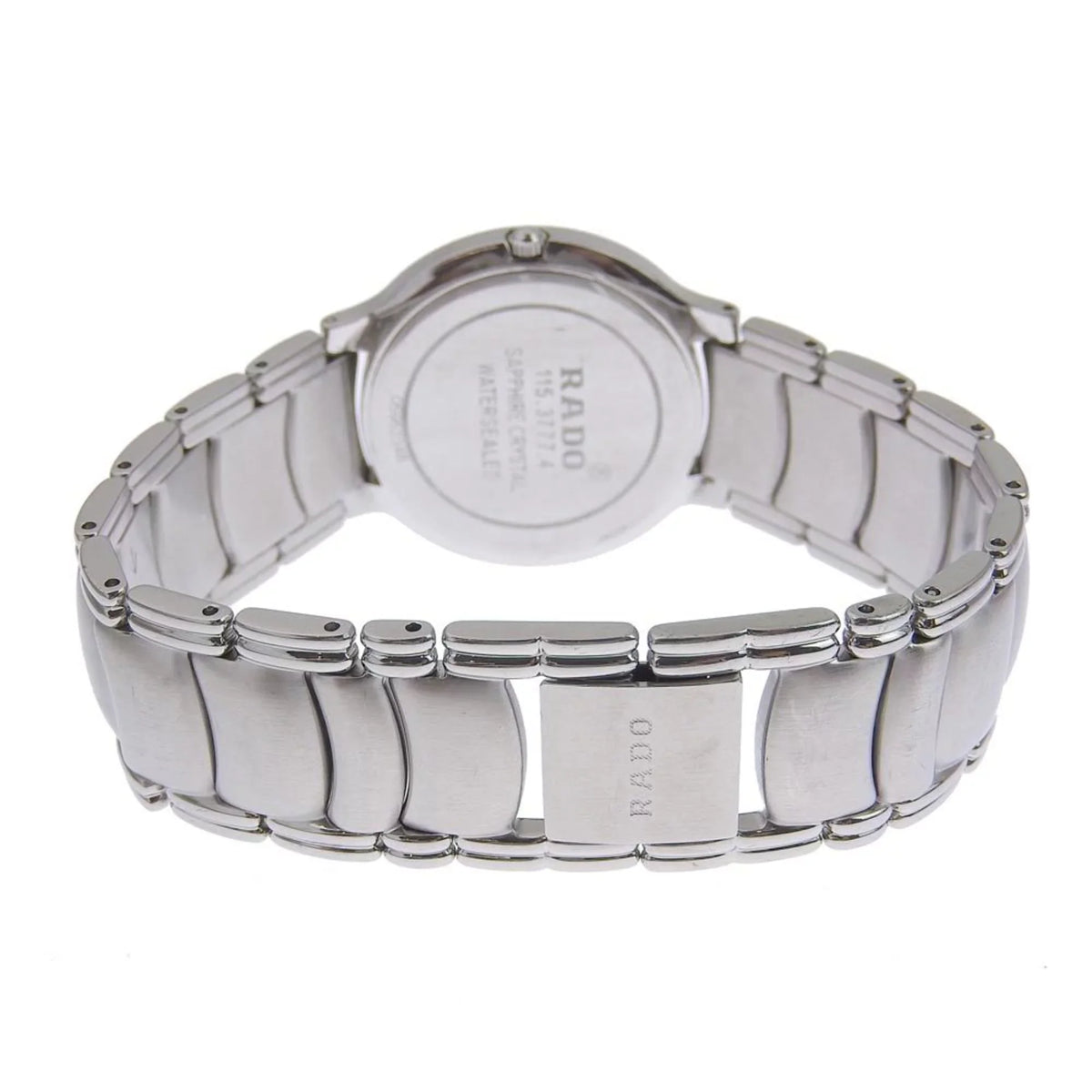 dial Rado black quartz (Good) men's 4 3777 Pre-Owned 115 battery Florence RADO watch