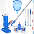 Vacuum Spa Skimmer 4 Net, Fountains Hot Pool Cleaner Handheld Kit, Portable Section Swimming Pool for 60" with of Upgraded Tub Jet Poles Vacuum Ground Cleaner Pool Pond Pool Above Pool Cleaner