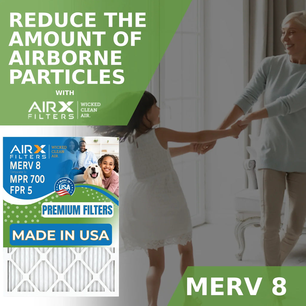 AIRX 8 Filter Air 700 by to MERV AIR. Pack FPR 2 16x25x5 FILTERS 16x25x5 Made with Furnace Filter 4511 CLEAN 5 Premium WICKED USA MPR Compatible & Comparable ReservePro