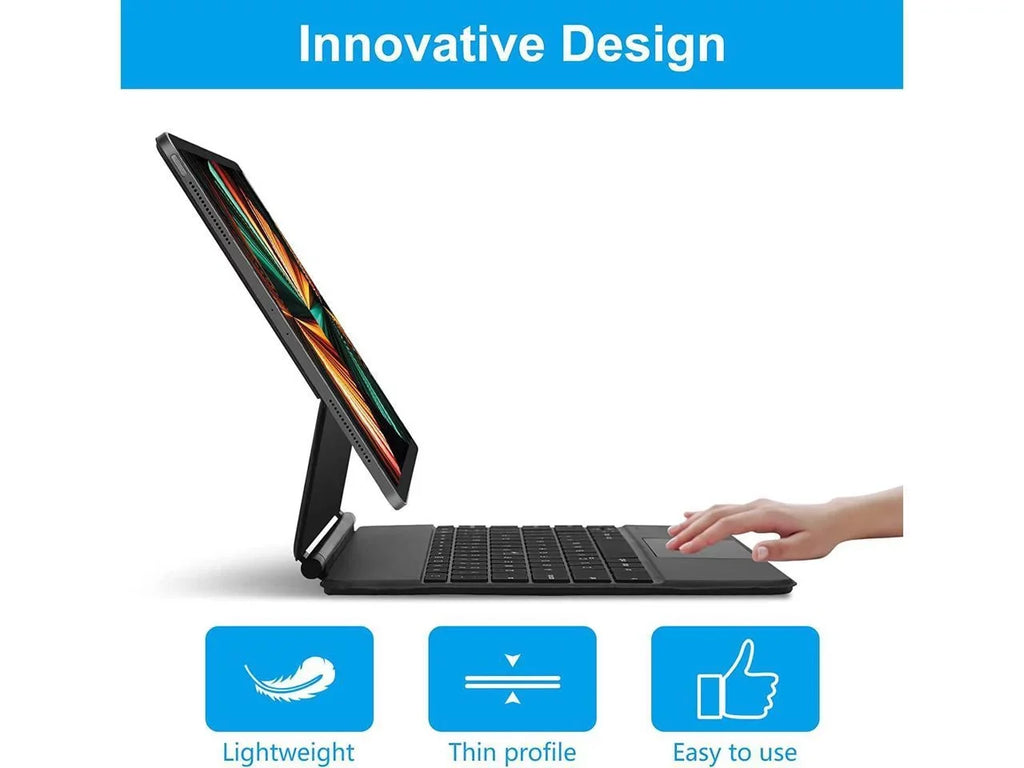 Backlit 6th 2020 Gen Cover / Gen 2022 Trackpad Keyboard - 4th / 12.9 Magnetic 2018 iPad Magic Smart Keyboard Pro Gen for / Gen 5th 3rd Stand 2021