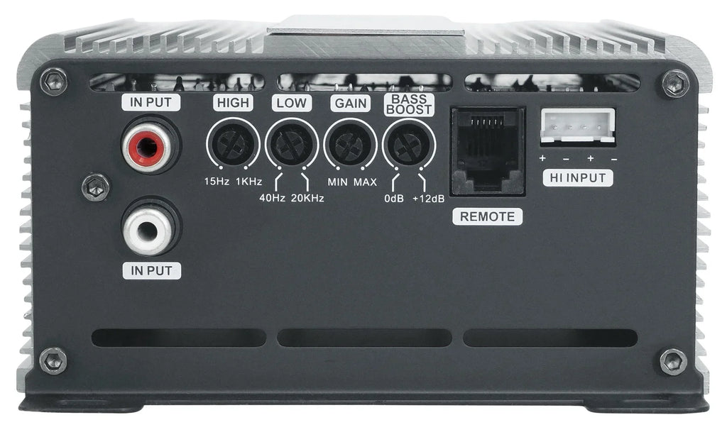 Digital Remote+Amp Mono MXD 500 Marts Car Kit OHM 1 500w Amplifier+Bass RMS