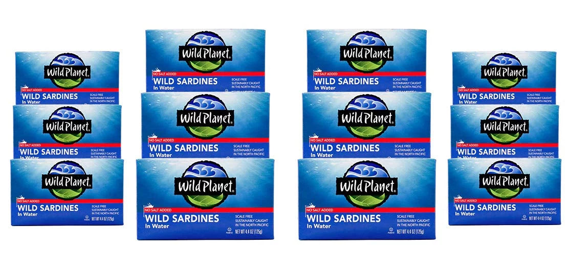 Planet - Sardines Of 4.375 12 - liquid Wild In Oz. Case