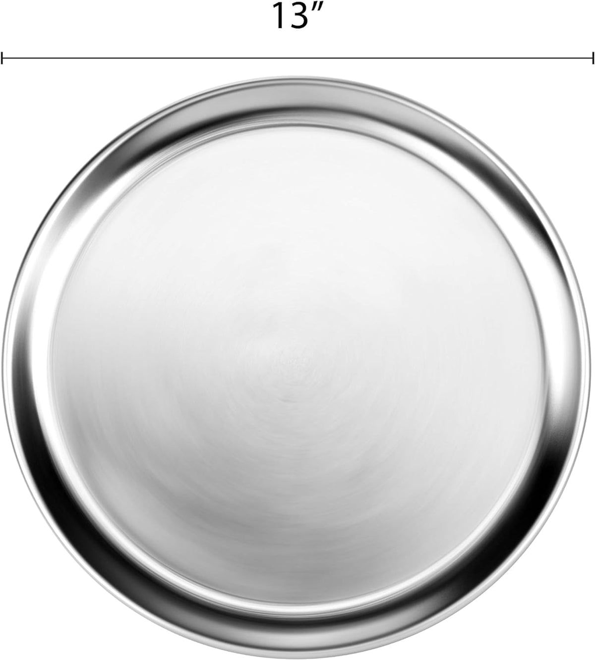 Tray Tray Baking Home Pizza Baking & Round Wide 3 Pan Bakeware Tray Round Pizza Kitchen Set of Pizzeria for Tray 13” Pan Aluminum Pizza Rim- Restaurants TrueCraftware-