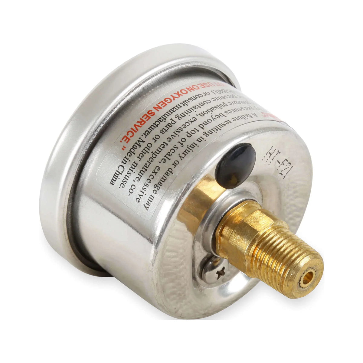 Pressure EFI Glycerin Holley inch 26-507 - - 0-100psi Fuel - 1.5 Gauge Filled