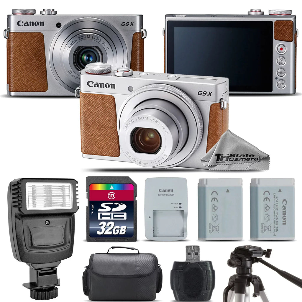 32GB + Kit - G9 Camera II EXT Flash BAT Digital PowerShot Mark 20.1MP Canon + X