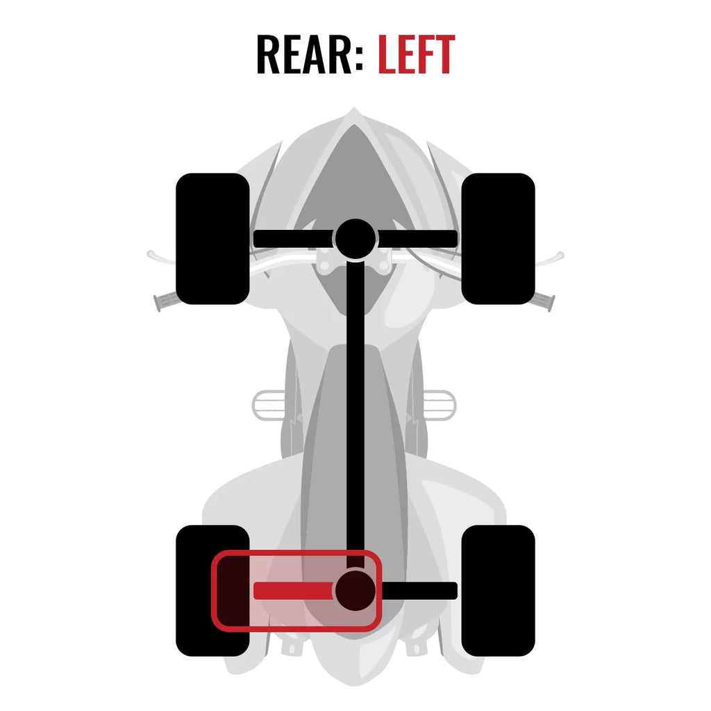 EFI Axle STD with 2015 Sixity Left Rear compatible - Can-Am XT Outlander 4X4 1000