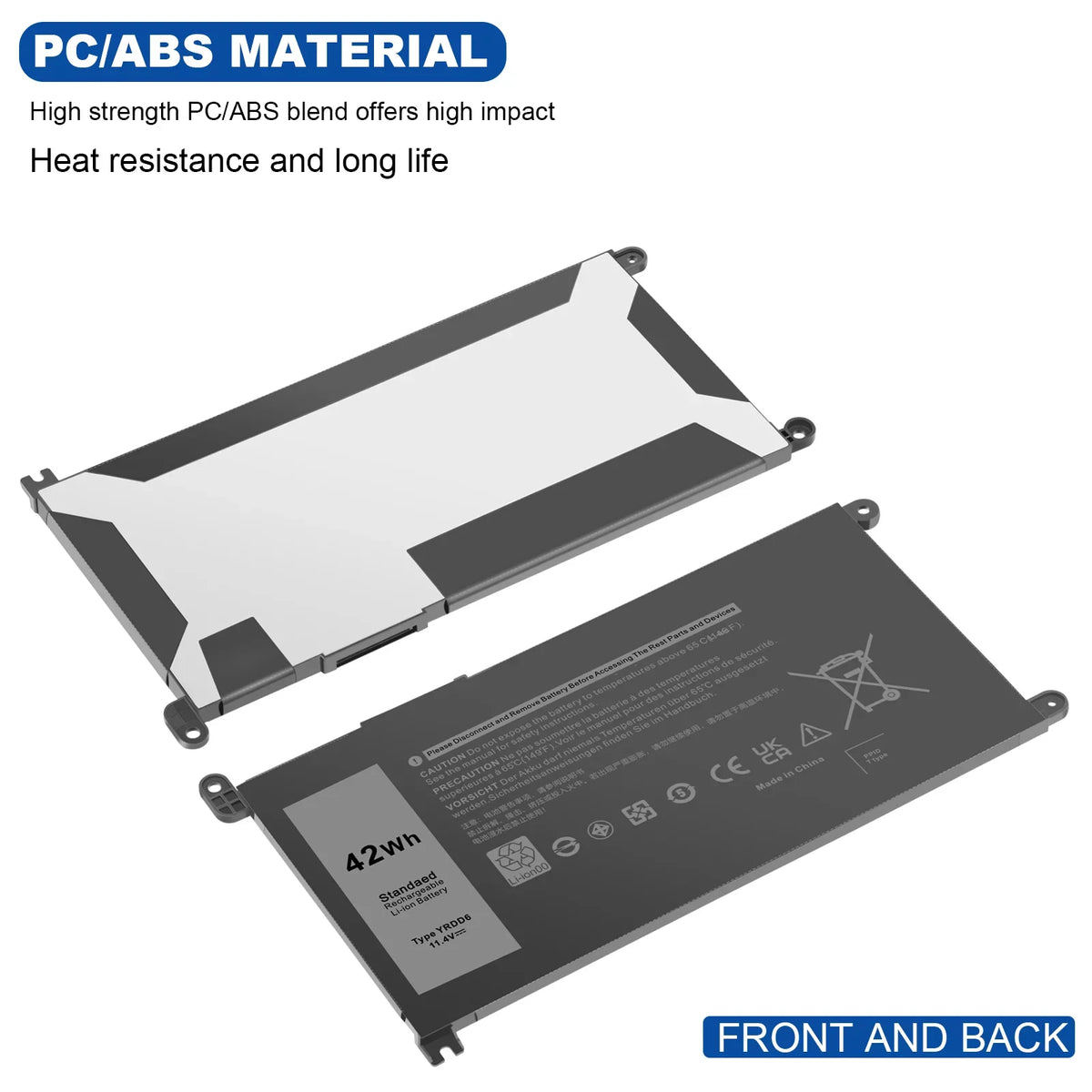42Wh For 2-in-1 5491 YRDD6 Battery 5481 3-Cell 5485 Laptop 14 Inspiron 5482