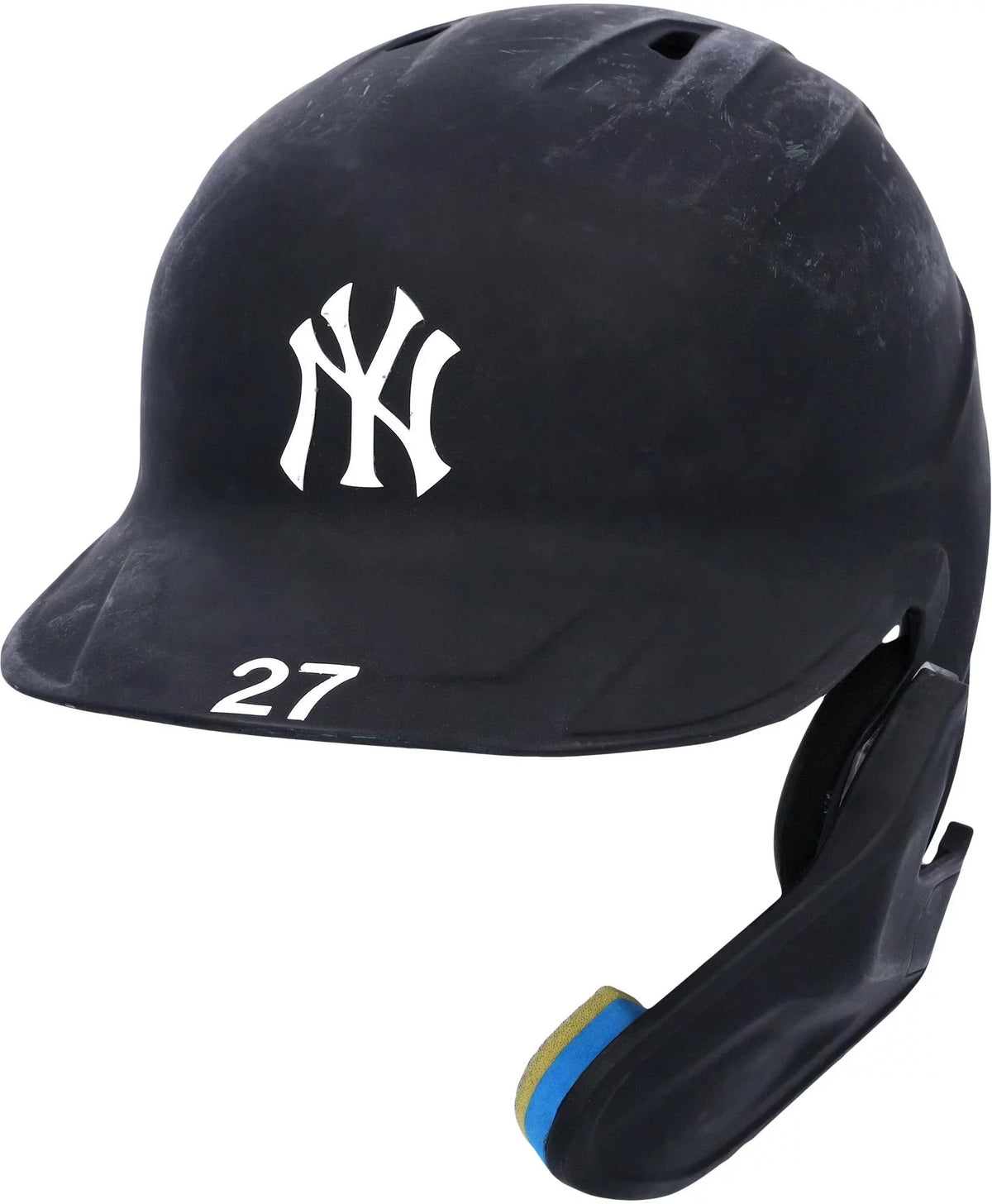 2022 and 4, Giancarlo York During Batting Played Stanton - Certified New Helmet 16, Games Navy Worn 15, Authentic 19, Yankees Fanatics #27 Game-Used on October