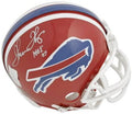 Authentic 07" Autographed Helmet Mini "HOF with Certified Bills Thomas Fanatics Inscription - Thurman Riddell Buffalo
