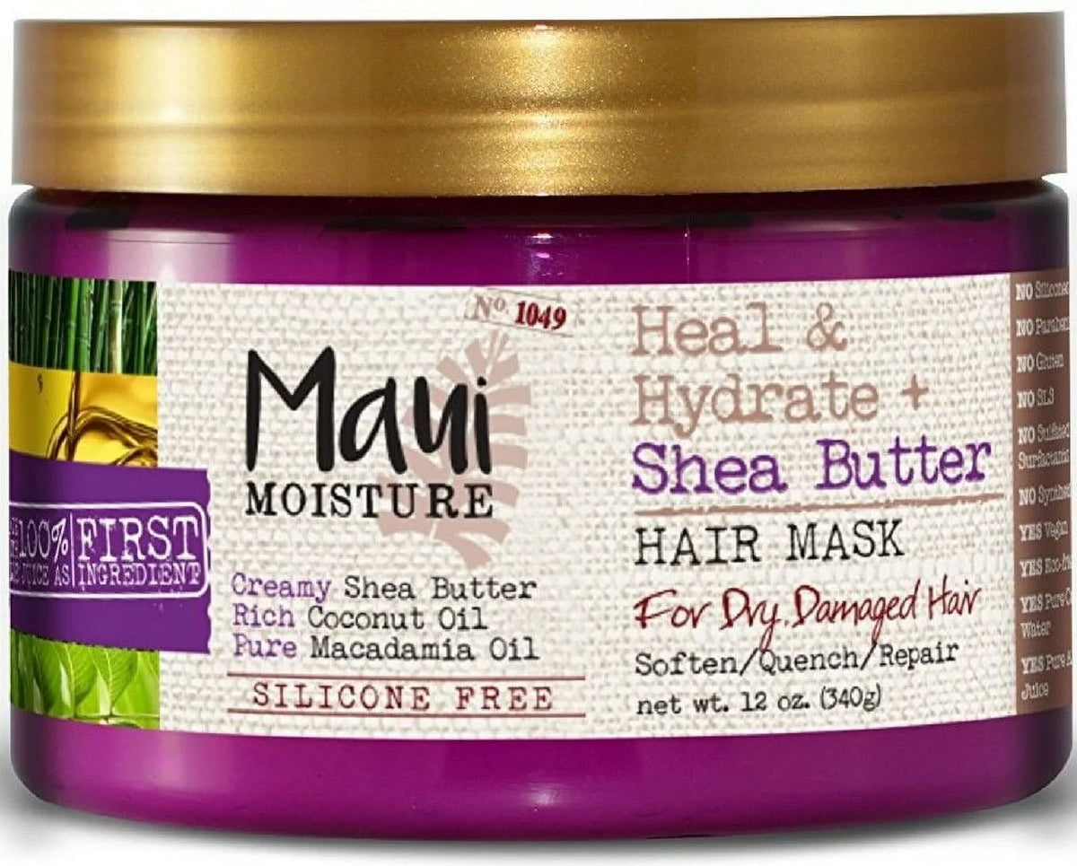 & Shea Hydrate of 3) Mask Butter Maui Heal 12 Hair (Pack Moisture oz +