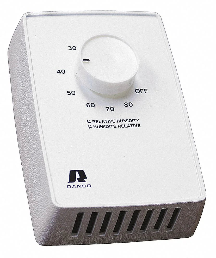 Dehumidistat, 120V SPST AC, FH 20 Fantech 20-80%,