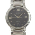 dial Rado black quartz (Good) men's 4 3777 Pre-Owned 115 battery Florence RADO watch