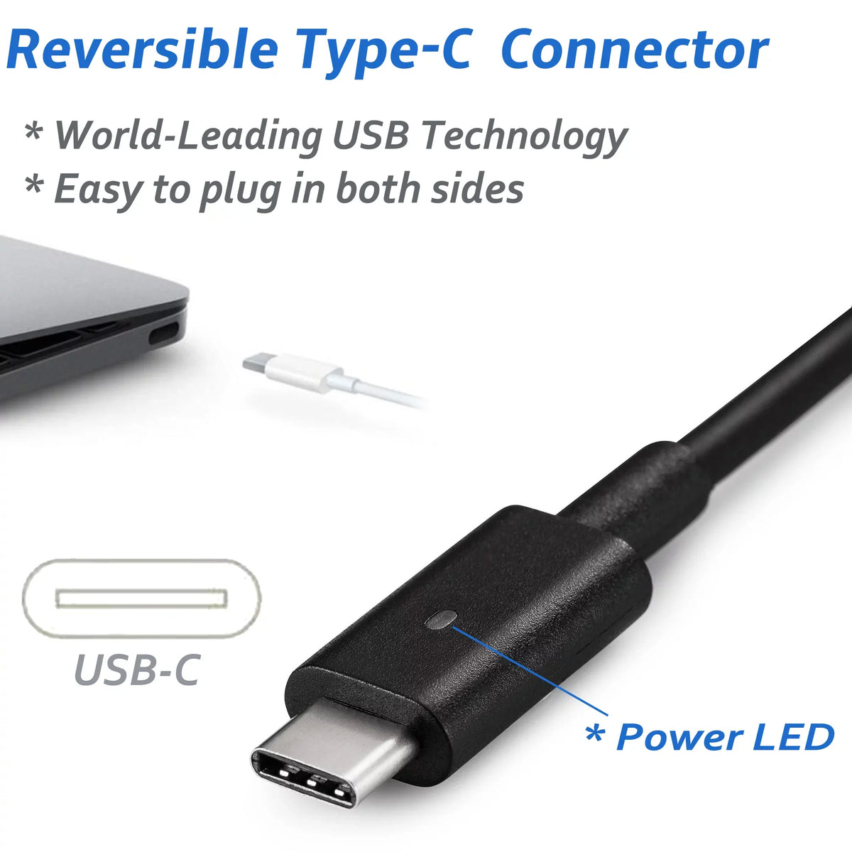 USB ) 30W Latitude Charger 5175 Replacement XPS12 Type-C ( EBK XPS13 Connector 9250 9365 7350 Power 7275 5179 for AC Adapter