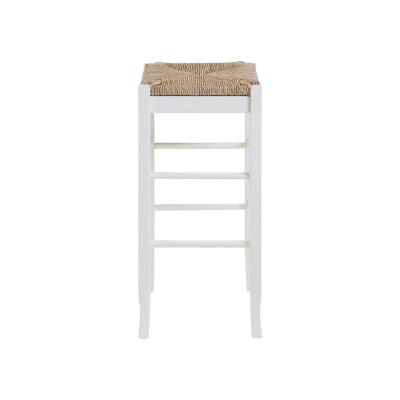 Rush - Stationary in of Home White Bar 2 29" Stool Set Square Square