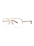 XL31, Gold, Square Men's 59-18-150, ST Eyeglasses, with Case Stetson
