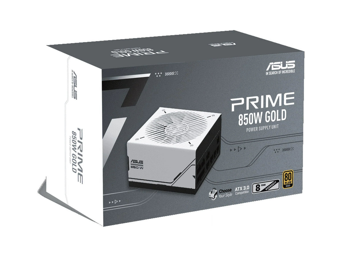 Supply, Prime Compatible, 3.0 Two 8-Year ASUS Modular in Watt, Fully Gold ATX Options Color Power 80+ Bearings, Certified, Gold 850W Dual One, (850 Ball Warranty)