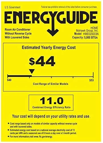 '- 5000 Easy Sq. Bedroom 2 Conditioner Compact Window Air Speeds, 2 150 to Ideal up for Washable with Fan AC - Unit BTU Filter, Speeds Reusable hOmeLabs and Mechanical Rooms Cooling Ft. Control