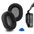 Cups Velour Cushions, Pads Ear Ear Headphones Replacement HS55, HS65 Parts Earpads, for Comfort Geekria Corsair (Black) Hybrid Cover Repair Headset Ear