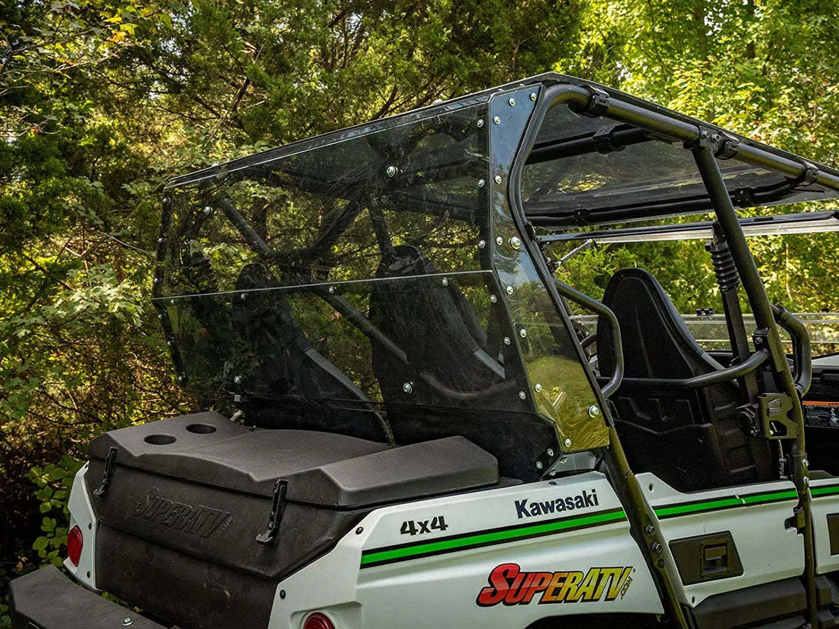 800 250x for Heavy Lightly Than / Thick Flying 2021+ Teryx Kawasaki SuperATV 4 Debris Rear 4 Windshield From USA! Polycarbonate Duty 1/4" 2014+ Protects Teryx Stronger Tinted in You Glass S Made