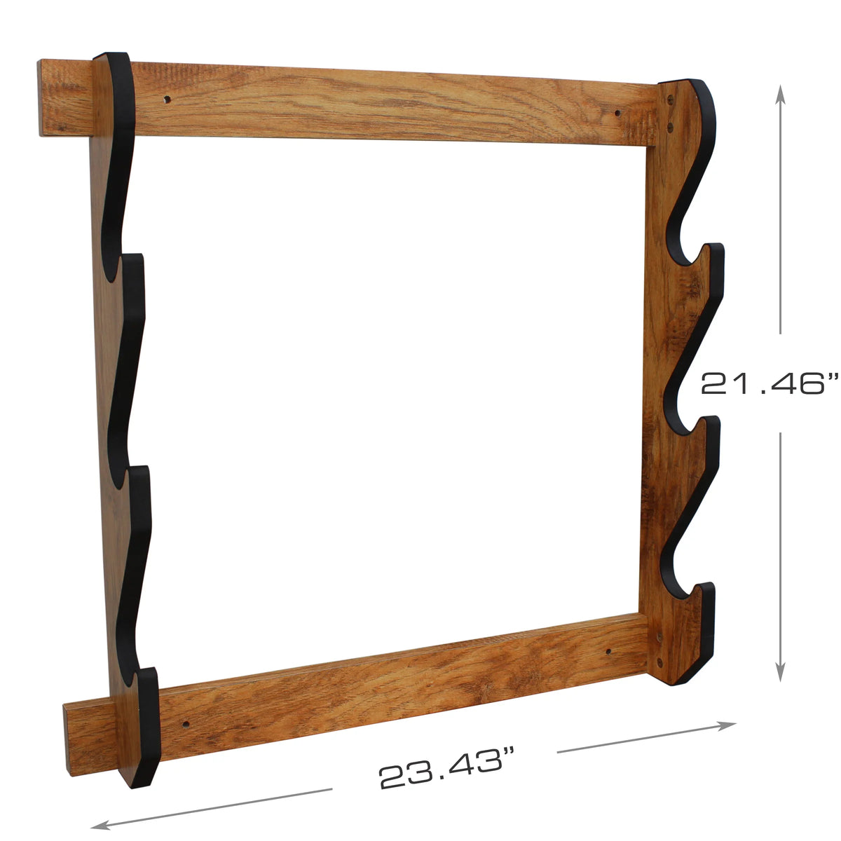 '- 3 Display Indoor Rifle/Shotgun Storage Finish Cherry Wall Creations Convenient Easy Creek Assembly Rush Rack American